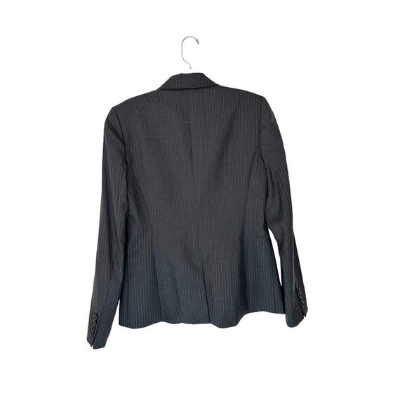 J.Crew 1035 Super 20's Gray Pinstripe Office Work Academia Wool Blazer Size 6 - Picture 8 of 11